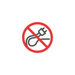 an icon of cords with it canceled our